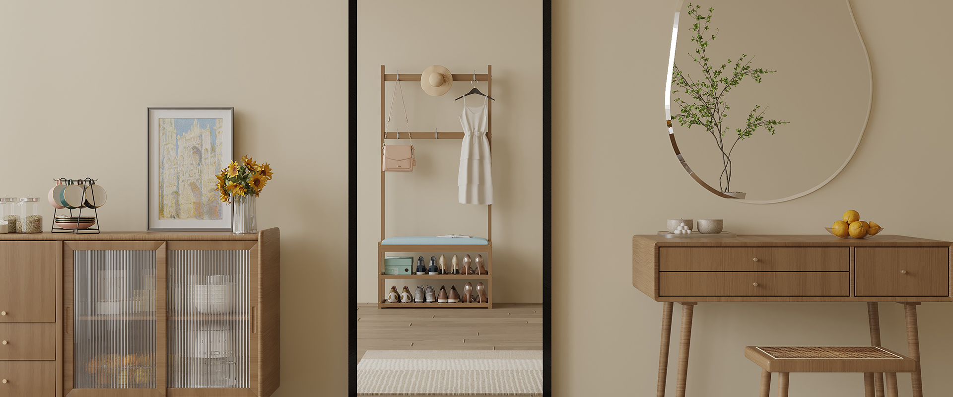 Edge mirror and framed mirror